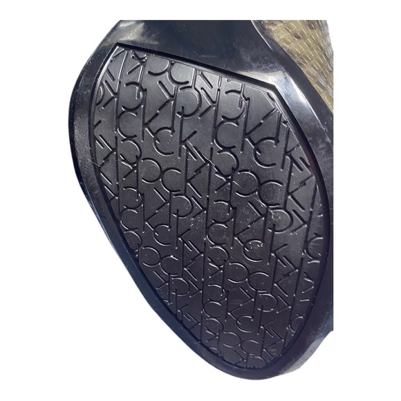 Calvin Klein Nastassia Faux Snakeskin Patterned High Heel Ankle Boots - Picture 7 of 10